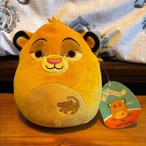Disney Simba Plush Squishmallow - Gold and Black Accents
